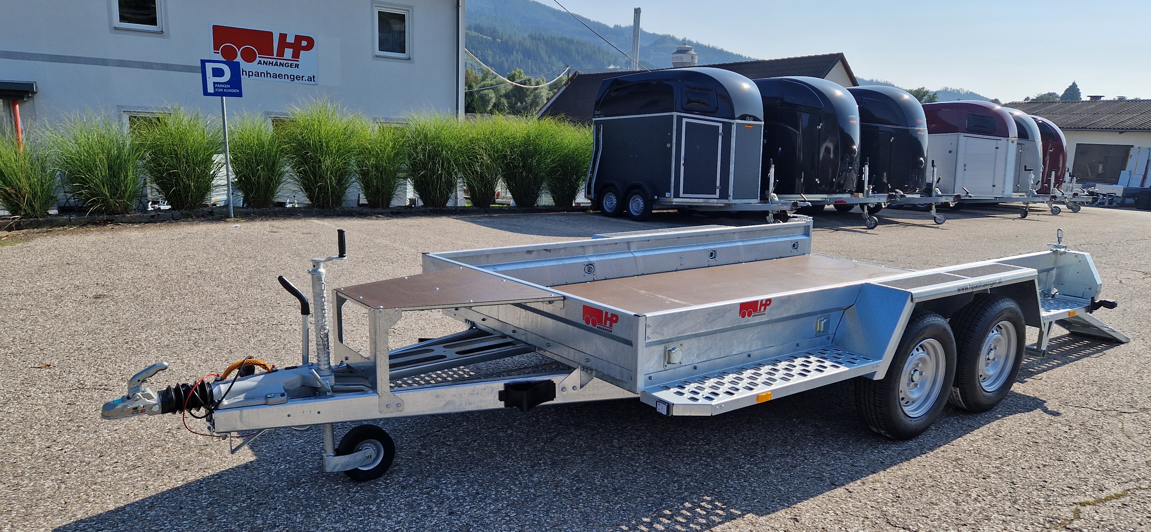Baumaschinenanhänger, Baggeranhänger, Maschinentransporter HP 353318 T, 3500 kg 